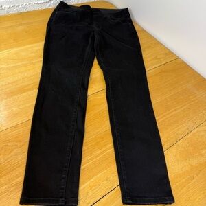 Croft & Barrow Pull On Pants Black Skinny Jeans Jeggings Sz 6